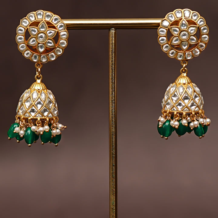 Kundan Jhumka Earrings