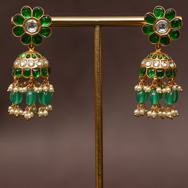 Kundan Jhumka Earrings