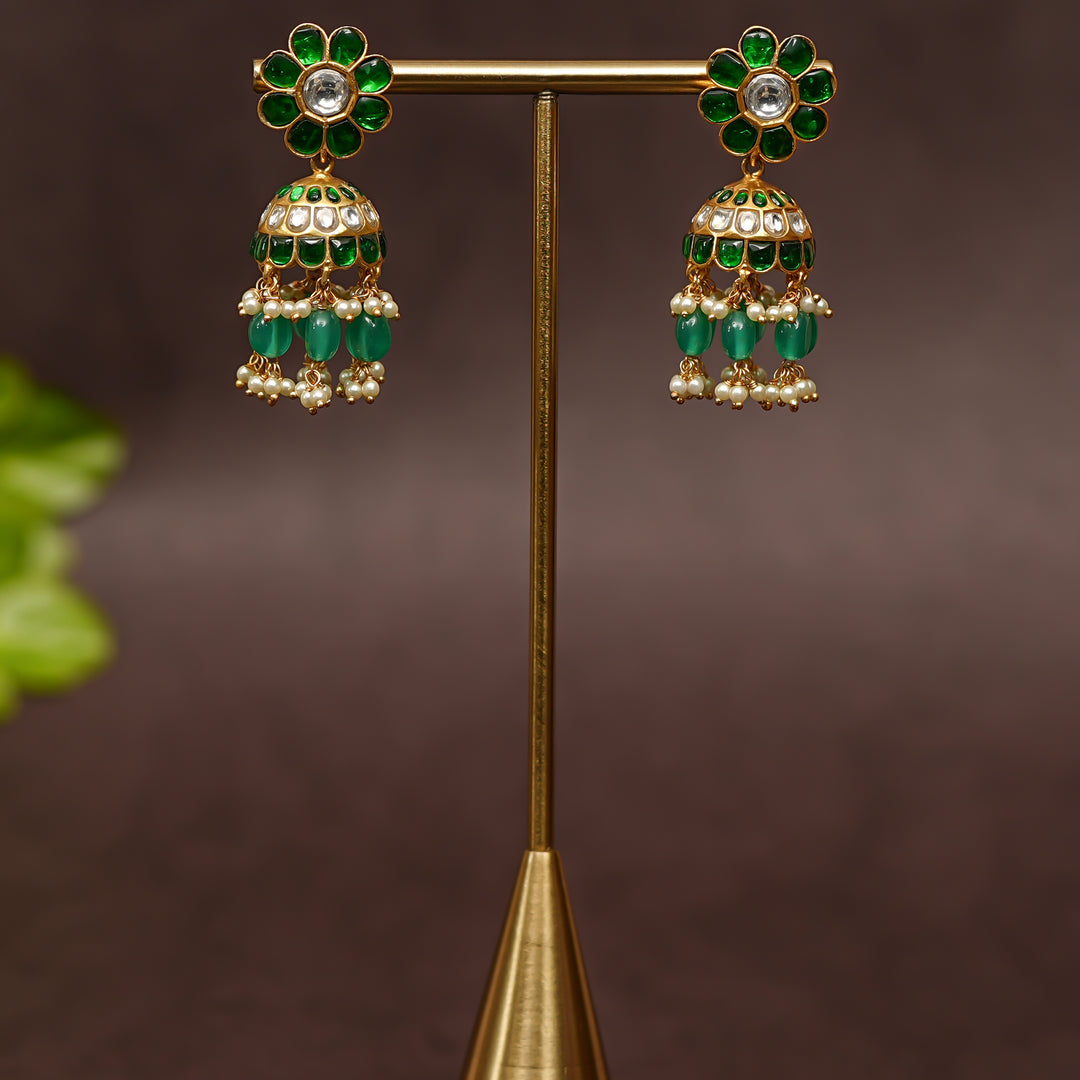 Kundan Jhumka Earrings