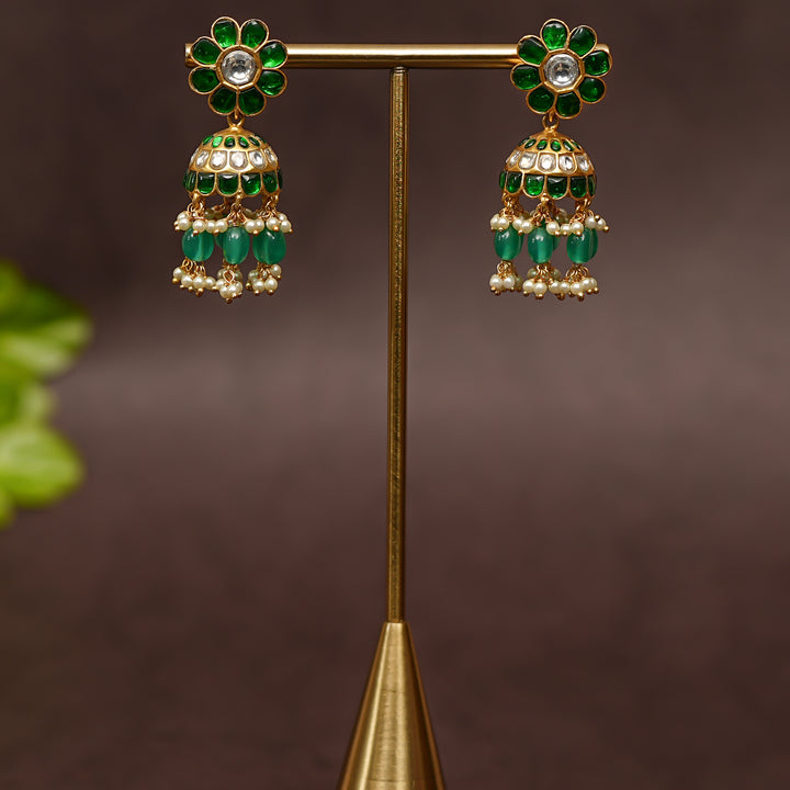 Kundan Jhumka Earrings