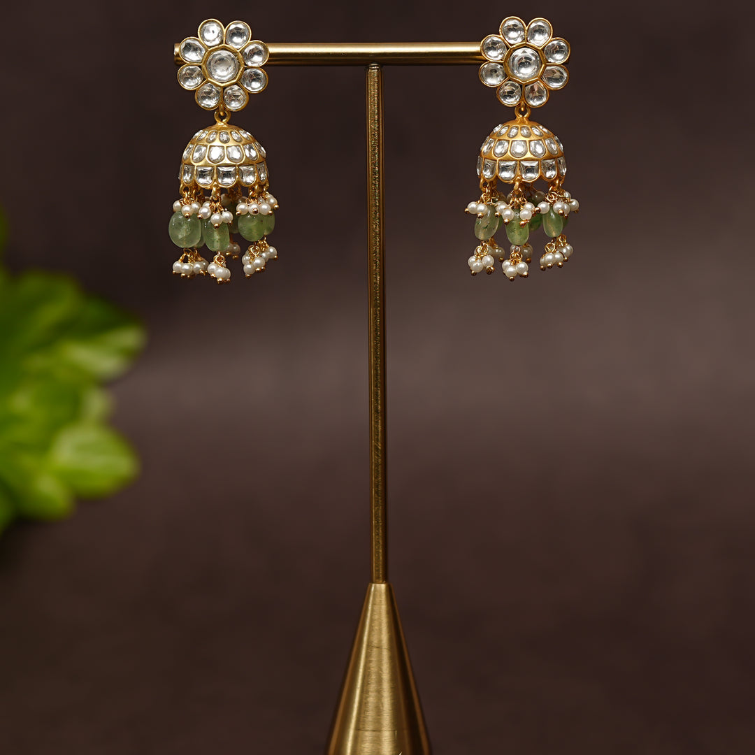 Kundan Jhumka Earrings