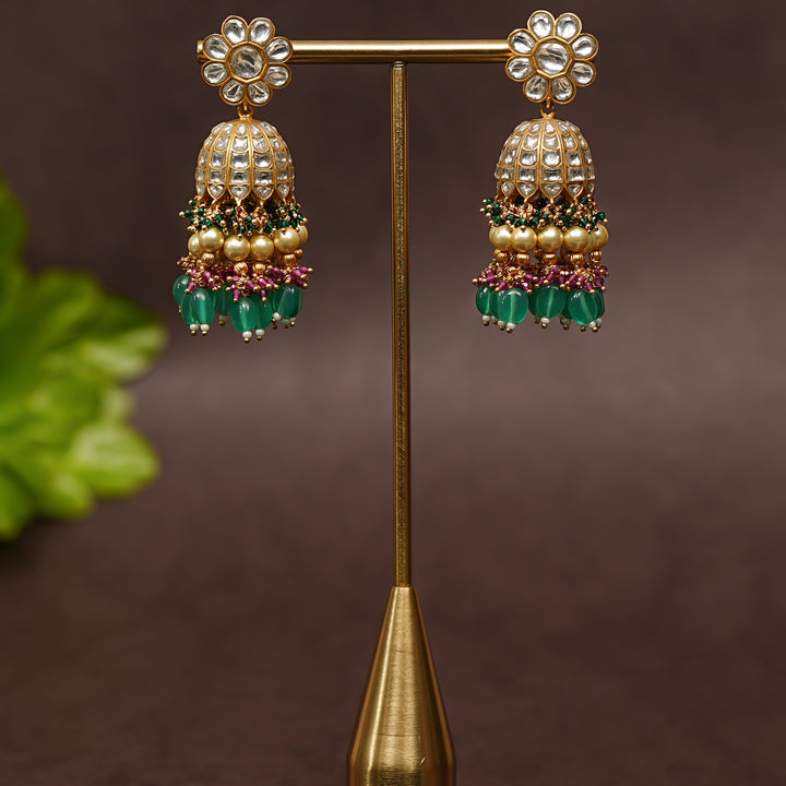 Kundan Jhumka Earrings