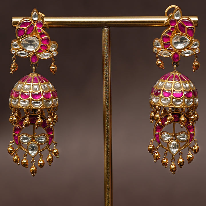 Kundan Jhumka Earrings