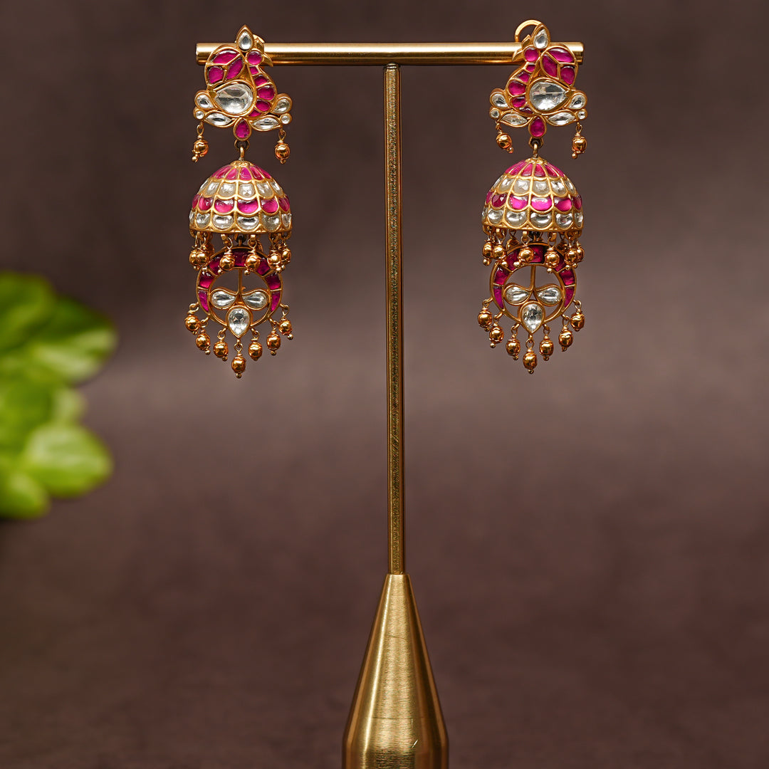 Kundan Jhumka Earrings