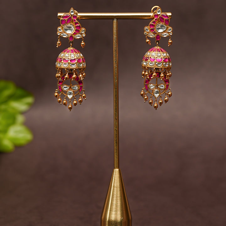 Kundan Jhumka Earrings