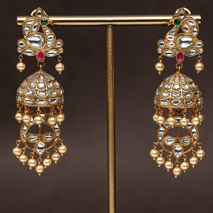 Kundan Jhumka Earrings