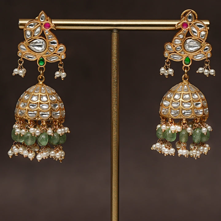 Kundan Jhumka Earrings