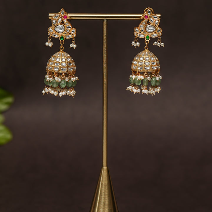 Kundan Jhumka Earrings