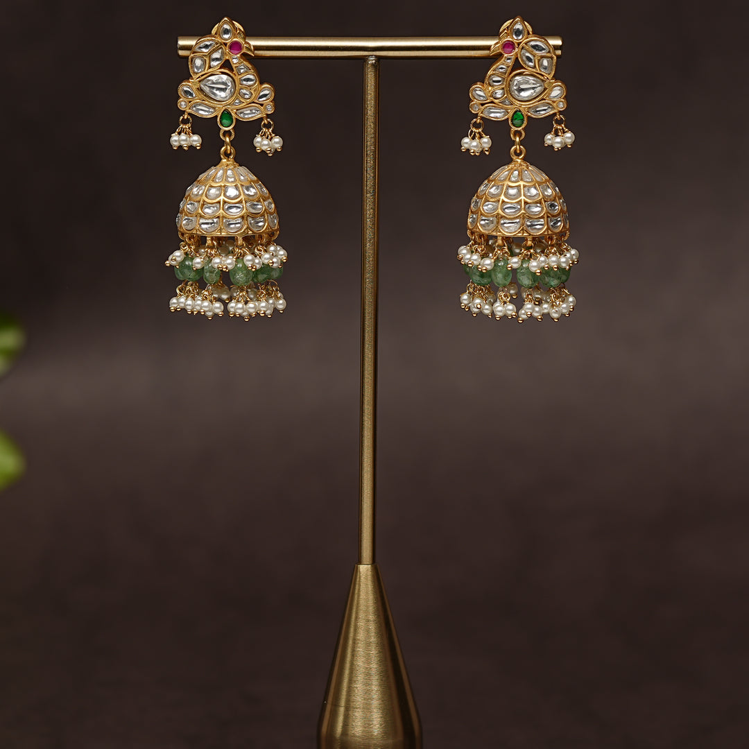 Kundan Jhumka Earrings