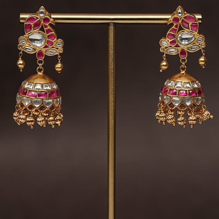 Kundan Jhumka Earrings
