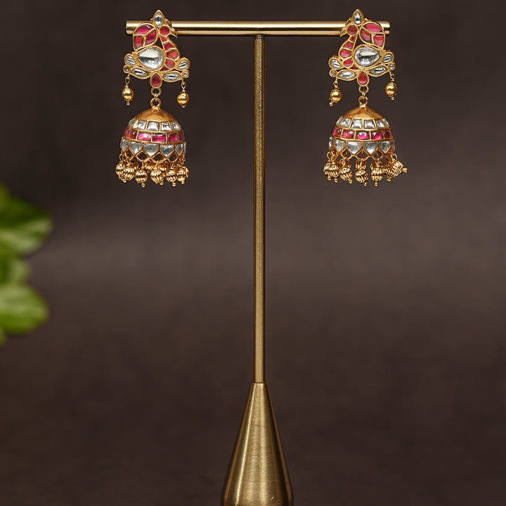Kundan Jhumka Earrings