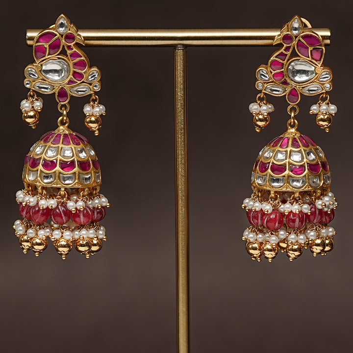 Kundan Jhumka Earrings