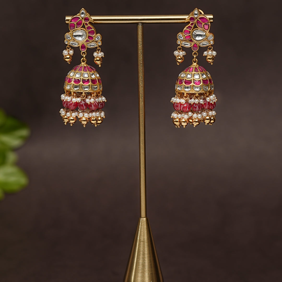 Kundan Jhumka Earrings