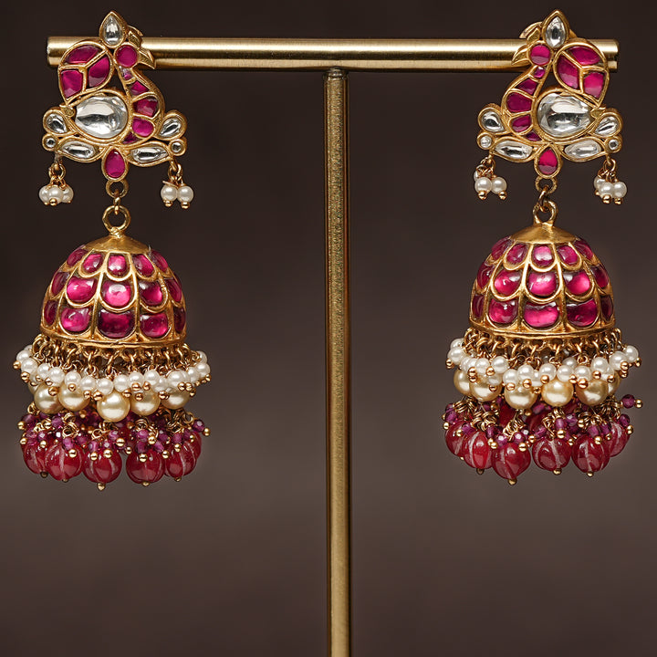 Kundan Jhumka Earrings