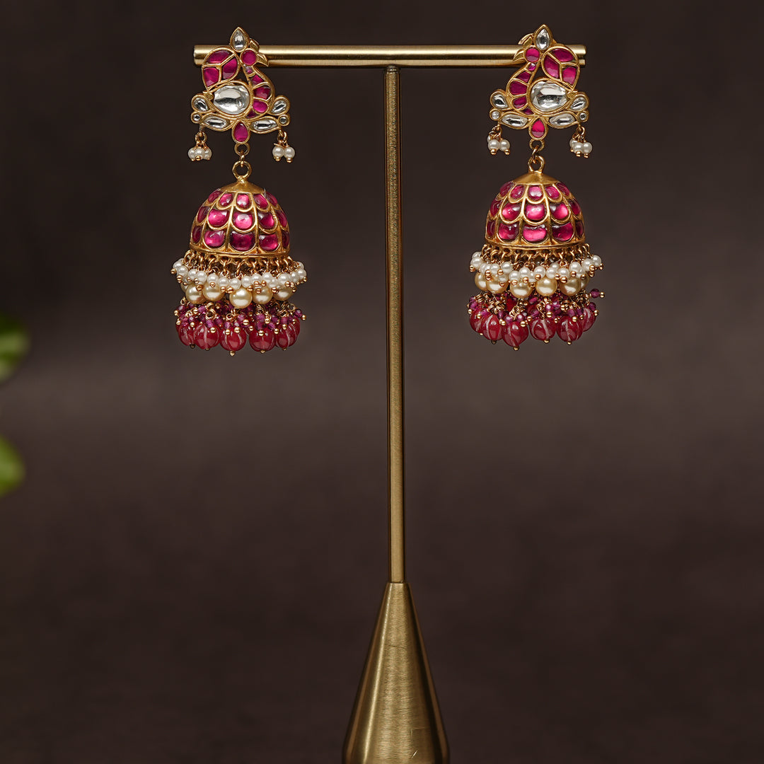 Kundan Jhumka Earrings