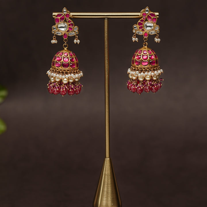 Kundan Jhumka Earrings