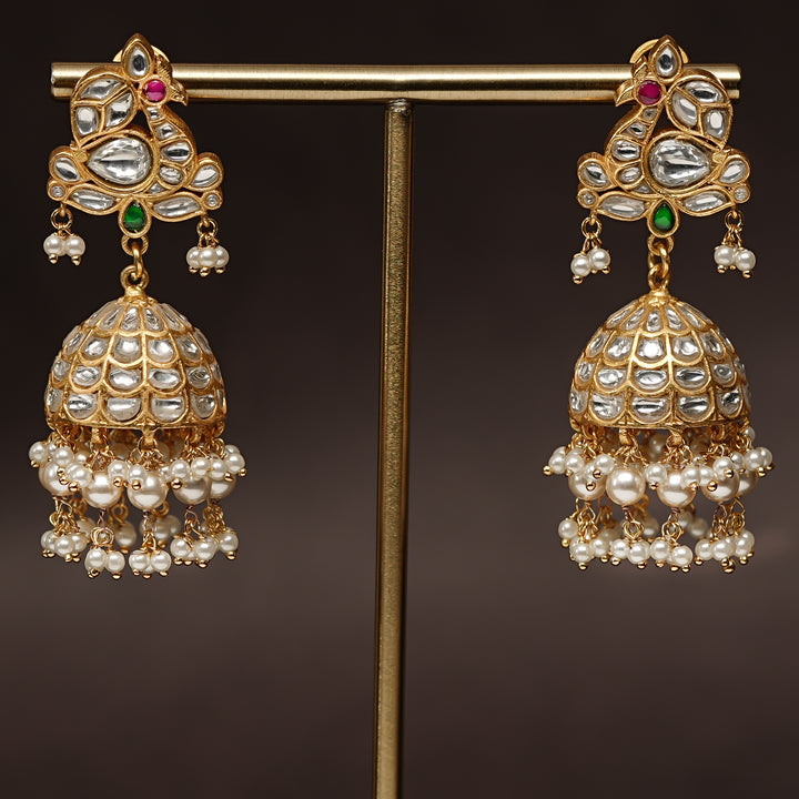Kundan Jhumka Earrings