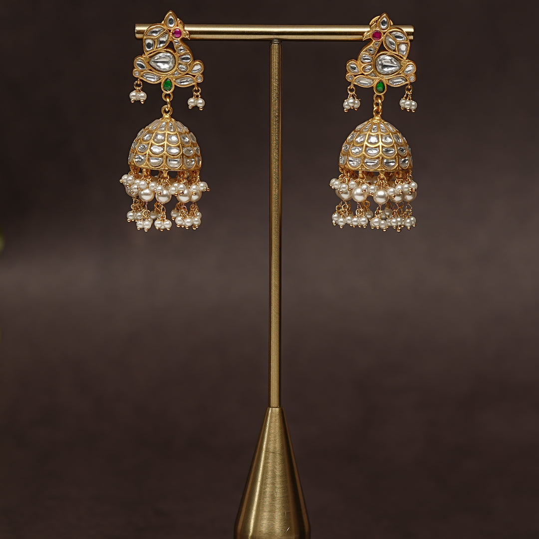 Kundan Jhumka Earrings