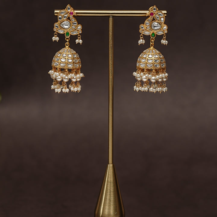 Kundan Jhumka Earrings