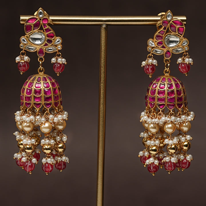 Kundan Jhumka Earrings