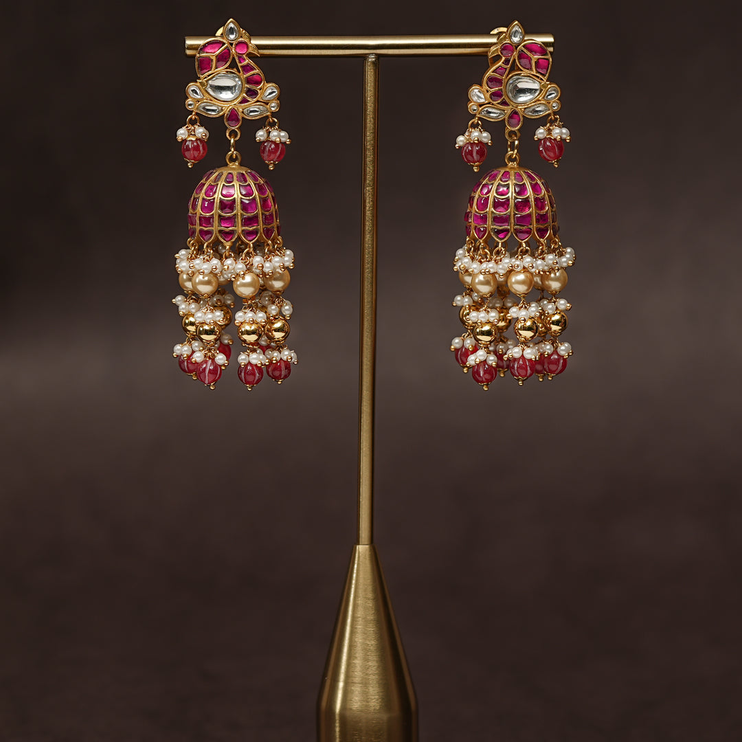 Kundan Jhumka Earrings