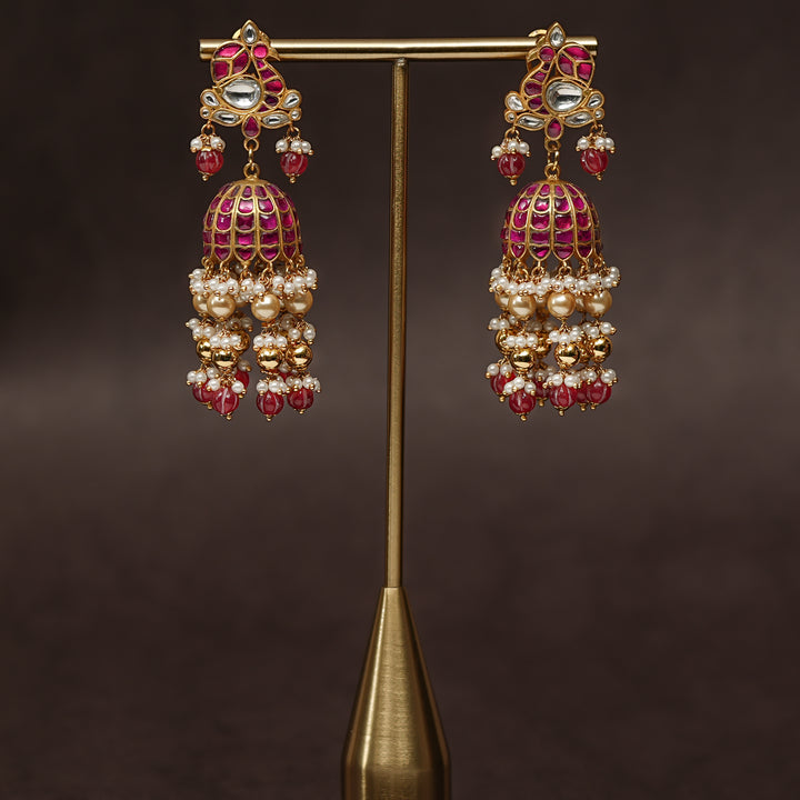 Kundan Jhumka Earrings
