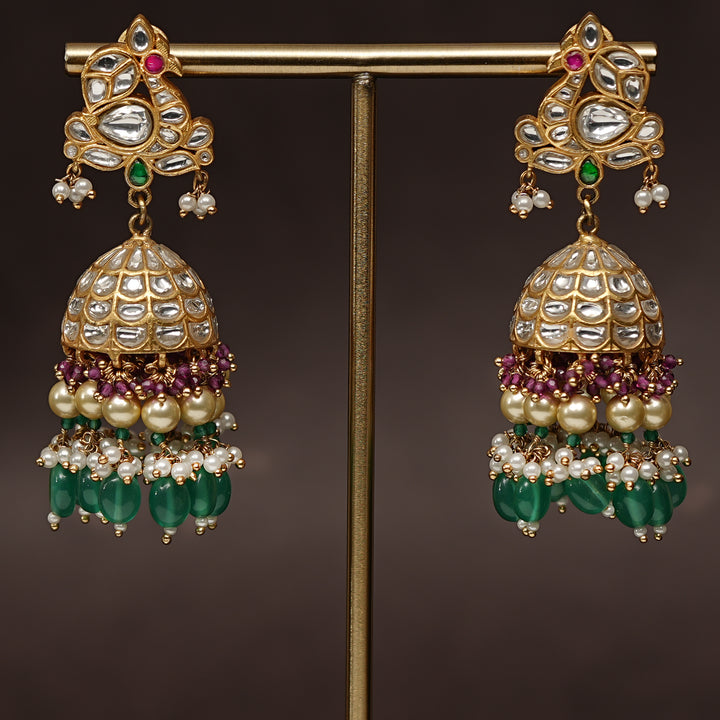 Kundan Jhumka Earrings
