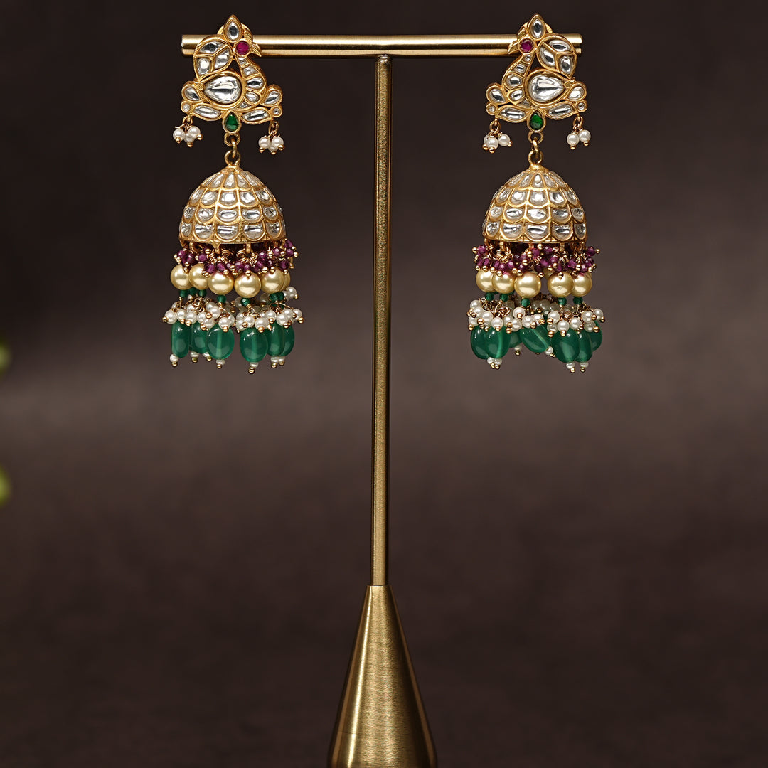 Kundan Jhumka Earrings
