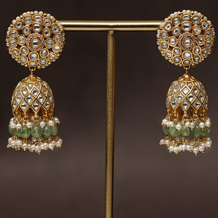 Kundan Jhumka Earrings