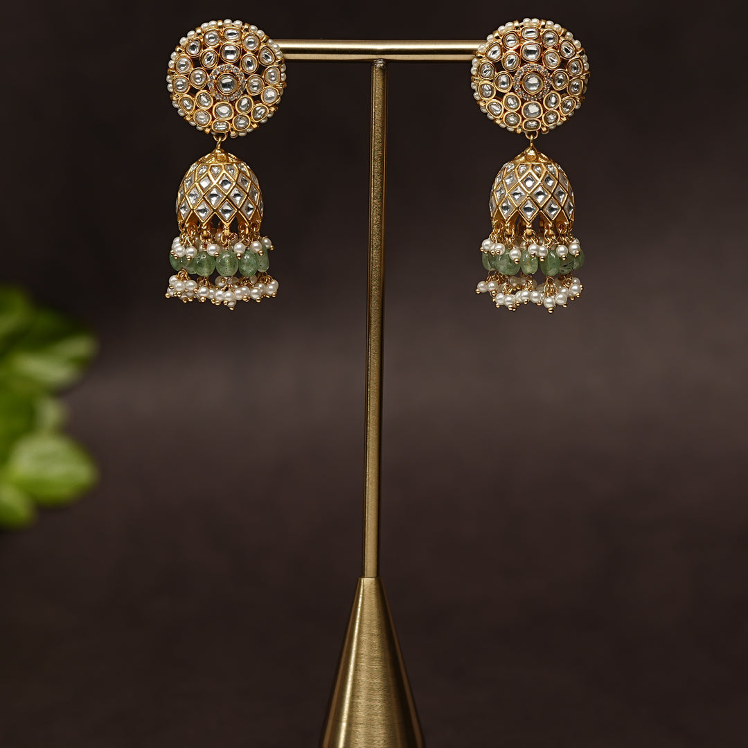 Kundan Jhumka Earrings