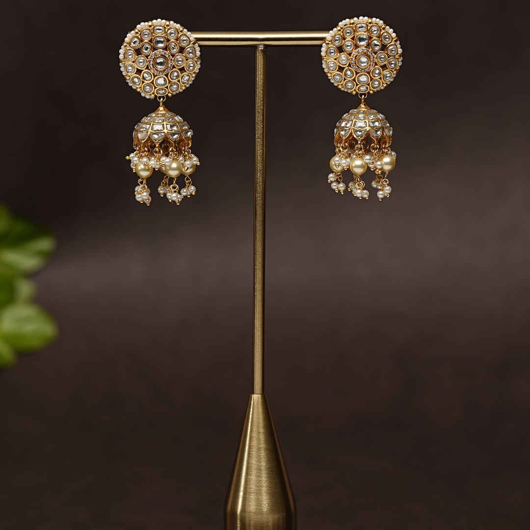 Kundan Jhumka Earrings