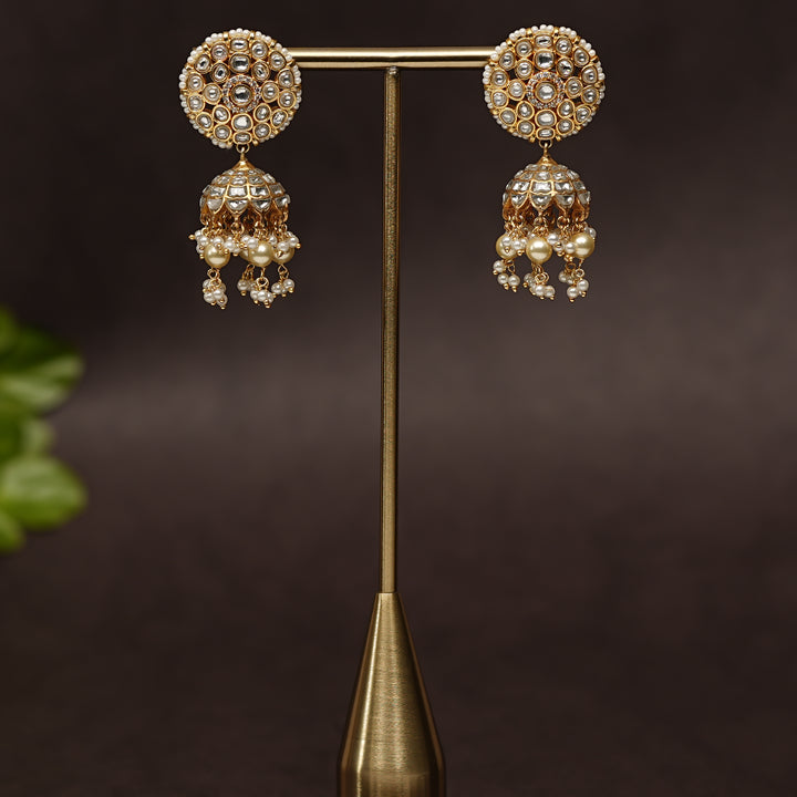 Kundan Jhumka Earrings