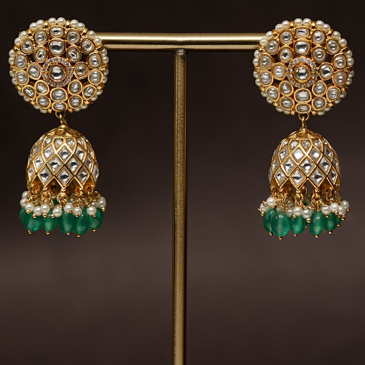 Kundan Jhumka Earrings