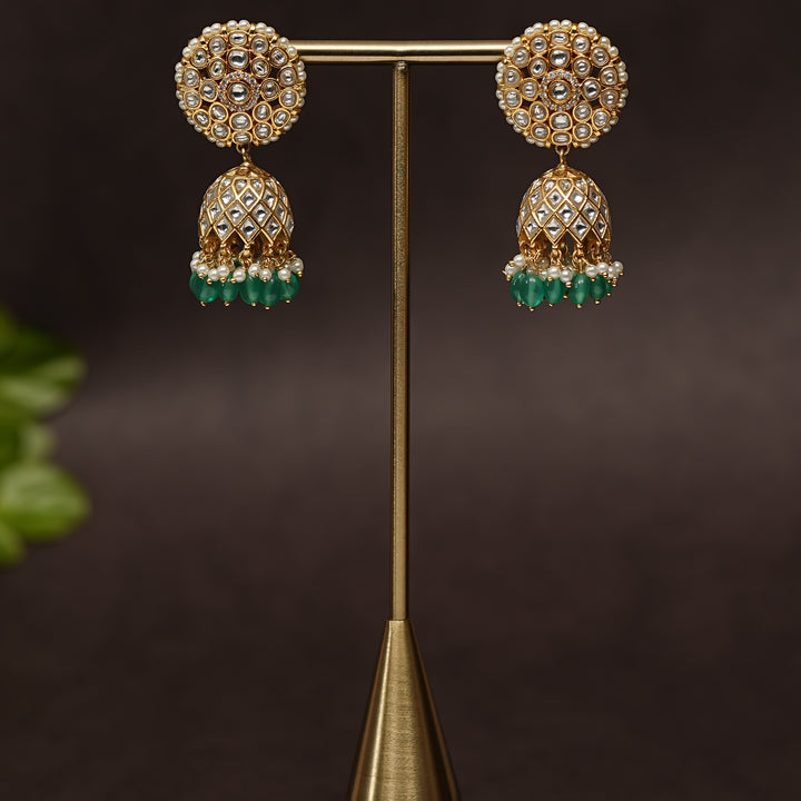 Kundan Jhumka Earrings