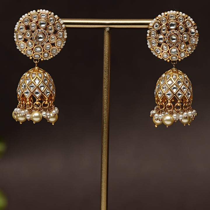 Kundan Jhumka Earrings