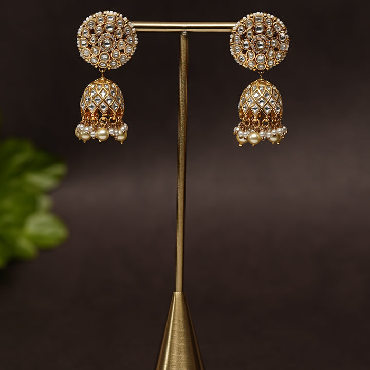 Kundan Jhumka Earrings