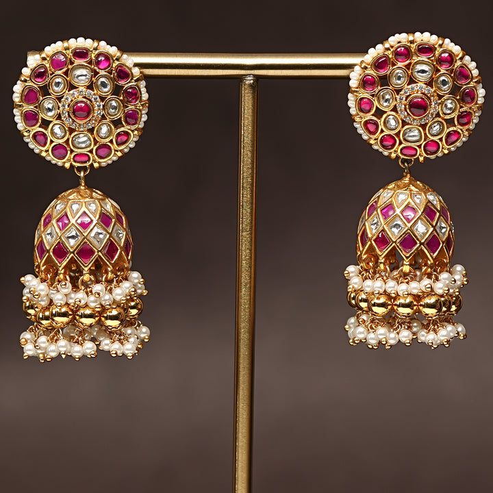 Kundan Jhumka Earrings