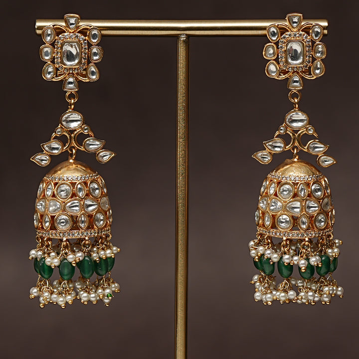Kundan Jhumka Earrings