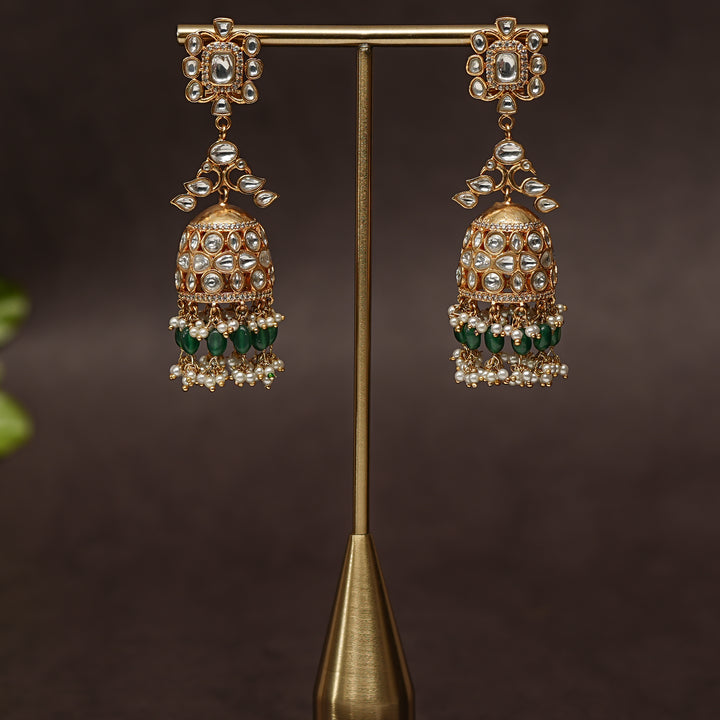 Kundan Jhumka Earrings