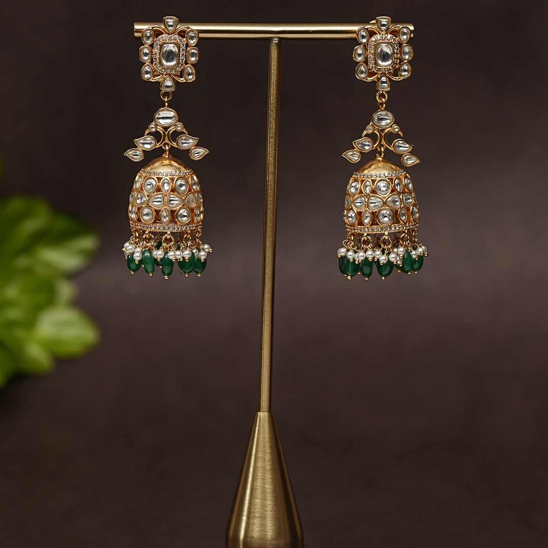 Kundan Jhumka Earrings