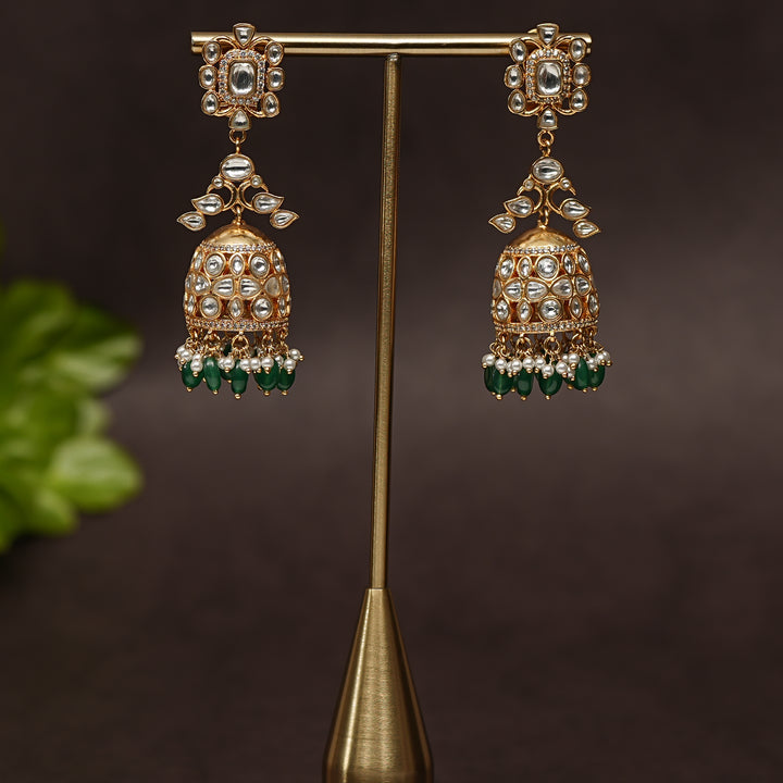 Kundan Jhumka Earrings