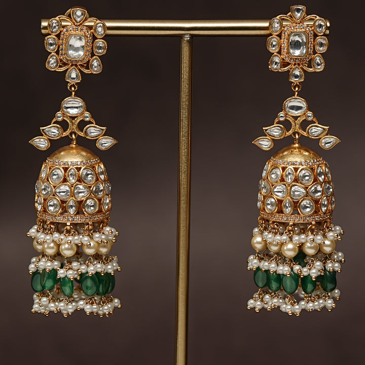 Kundan Jhumka Earrings