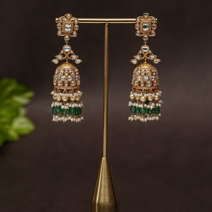 Kundan Jhumka Earrings