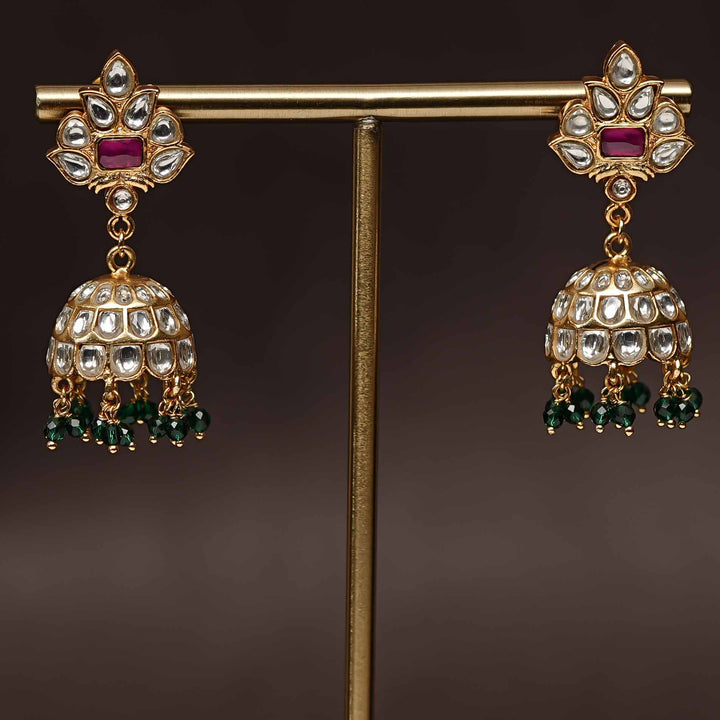 Kundan Jhumka Earrings