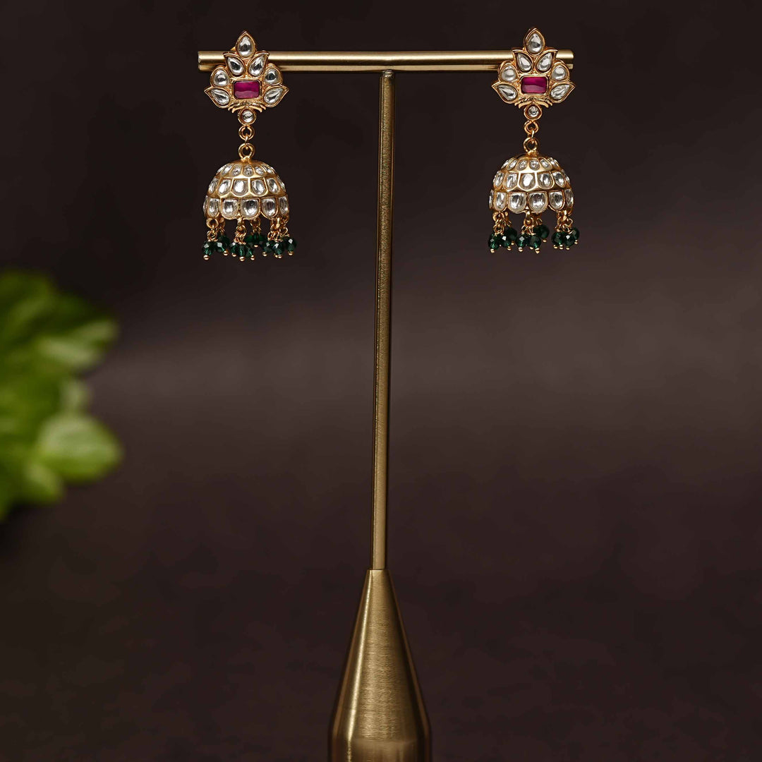 Kundan Jhumka Earrings