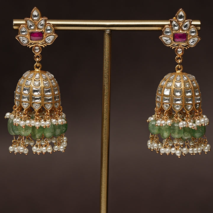 Kundan Jhumka Earrings