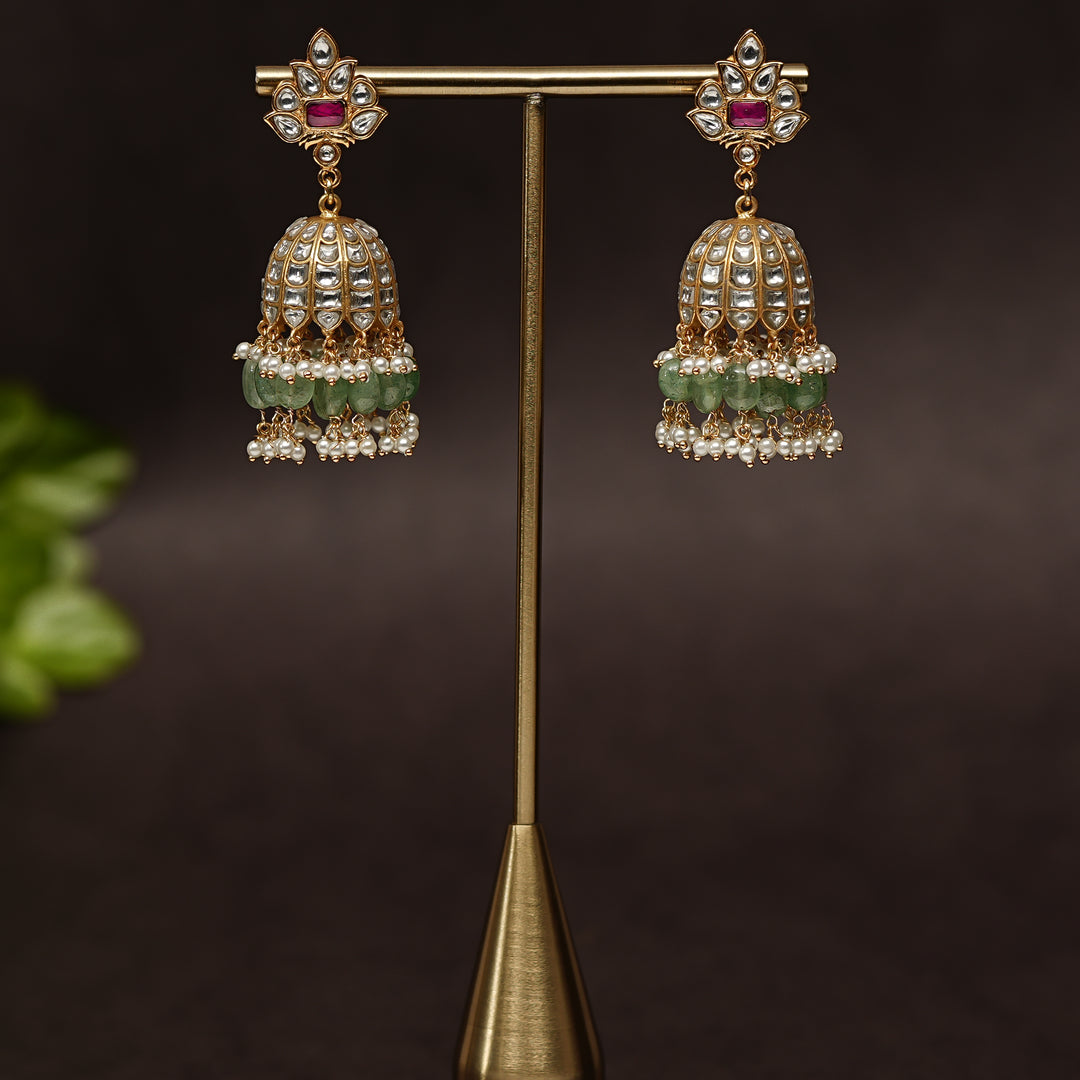 Kundan Jhumka Earrings