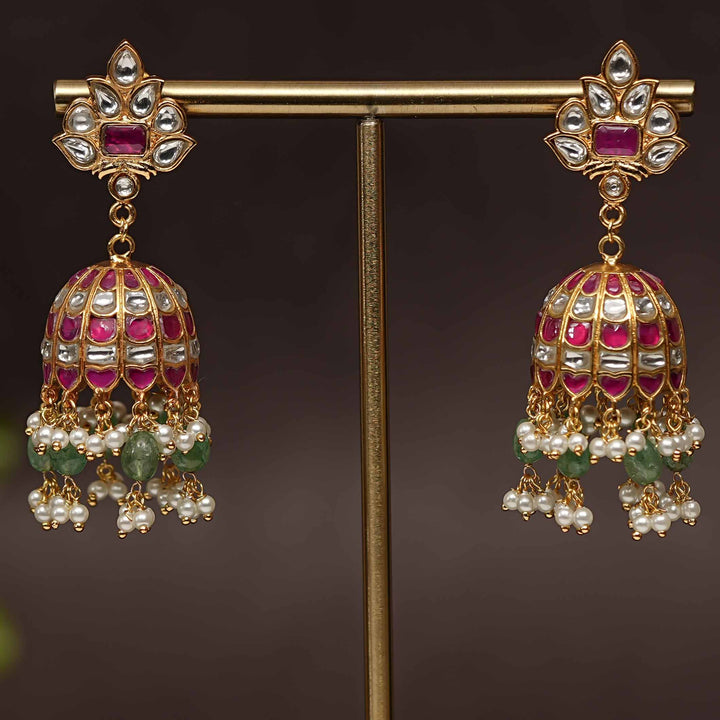 Kundan Jhumka Earrings