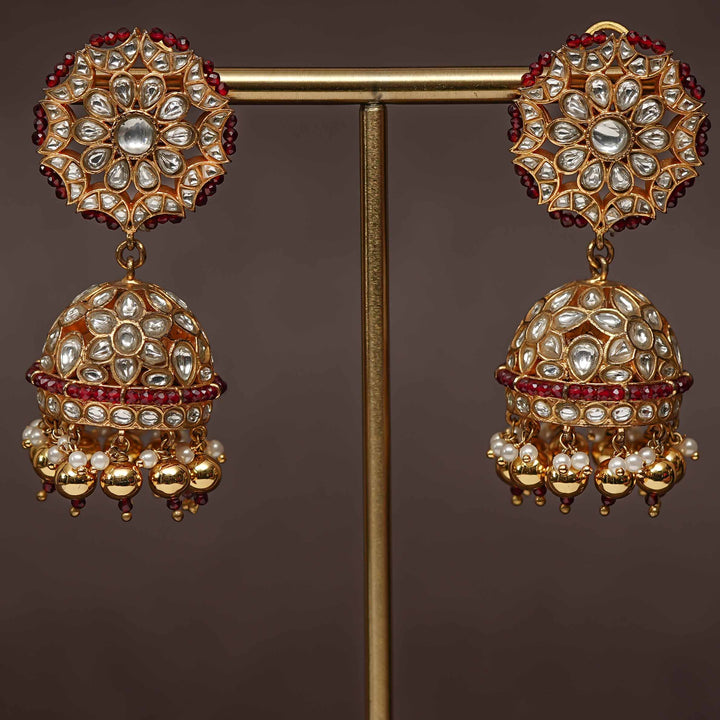 Kundan Jhumka Earrings