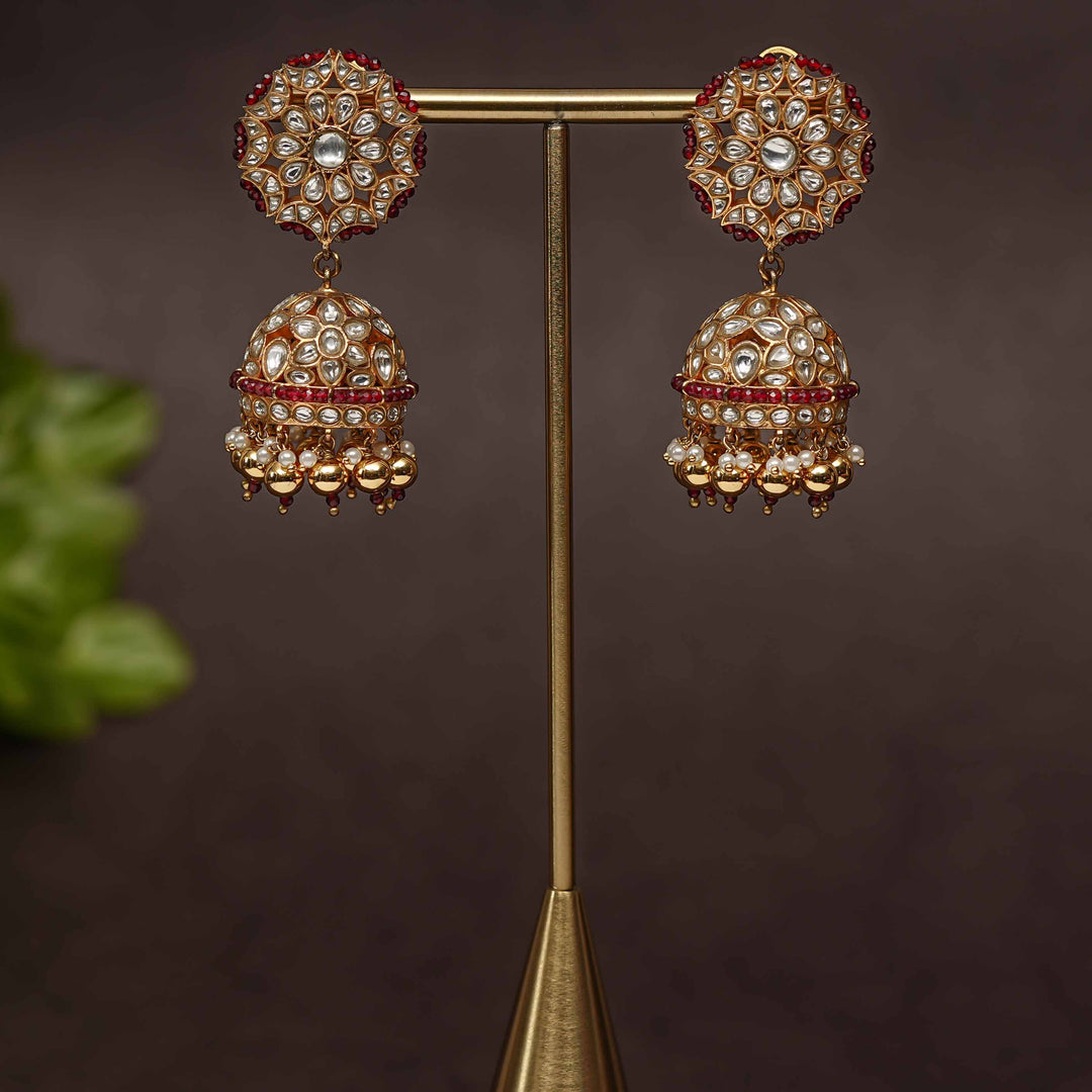 Kundan Jhumka Earrings